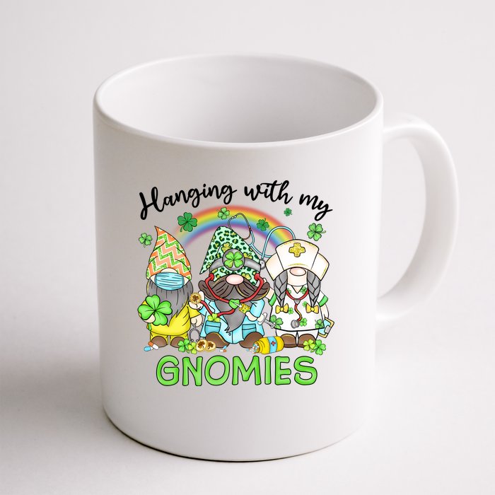 St Patricks Day With My Gnomies Nordic Gnomes Tomte Nisse Front & Back Coffee Mug