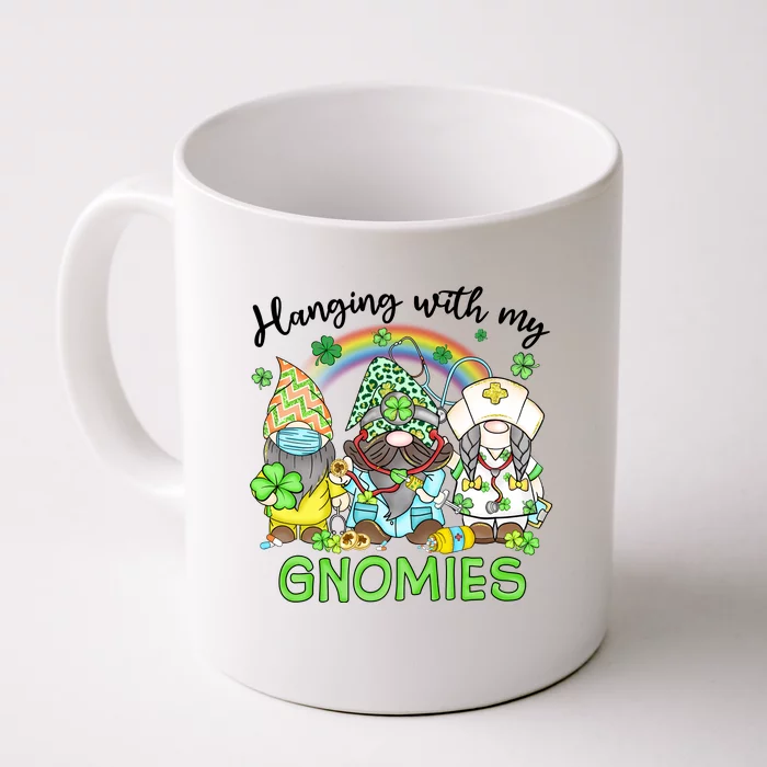 St Patricks Day With My Gnomies Nordic Gnomes Tomte Nisse Front & Back Coffee Mug