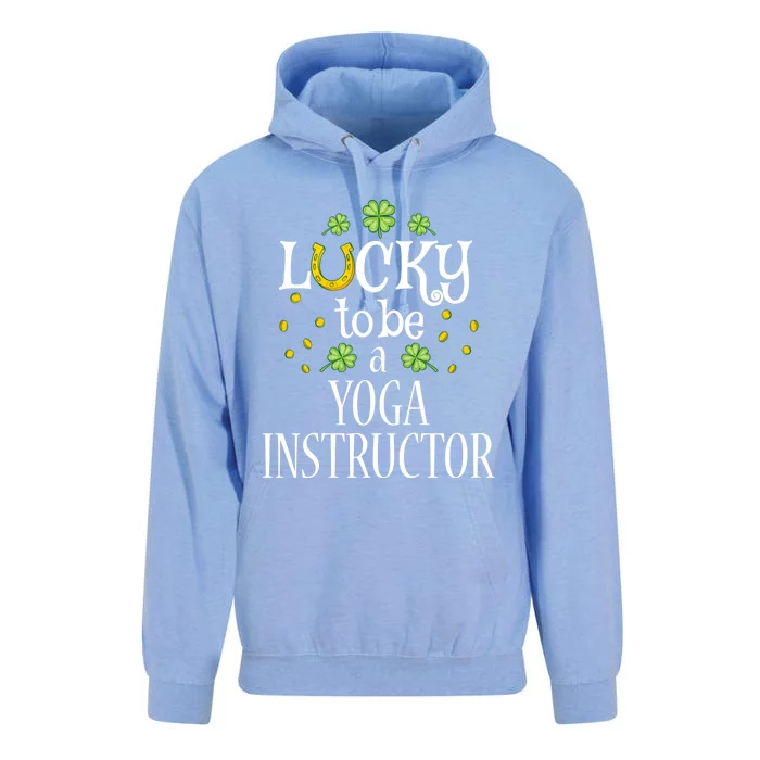 St Patricks Day Lucky To Be A Yoga Instructor Gift Unisex Surf Hoodie