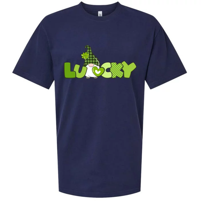 St Patrick's Day Little Gnome Lucky Gnome Cool Gift Sueded Cloud Jersey T-Shirt