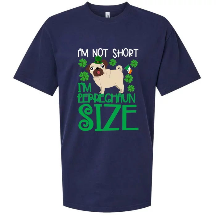 St Patricks Day Adorable Funny Pug Dog Sueded Cloud Jersey T-Shirt