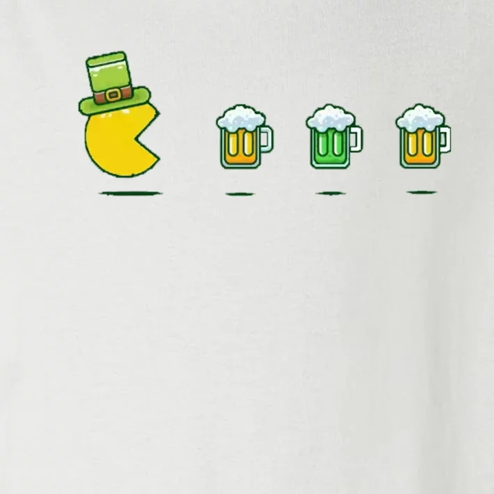 St Patricks Day Funny Drinking Beer Toddler Long Sleeve Shirt