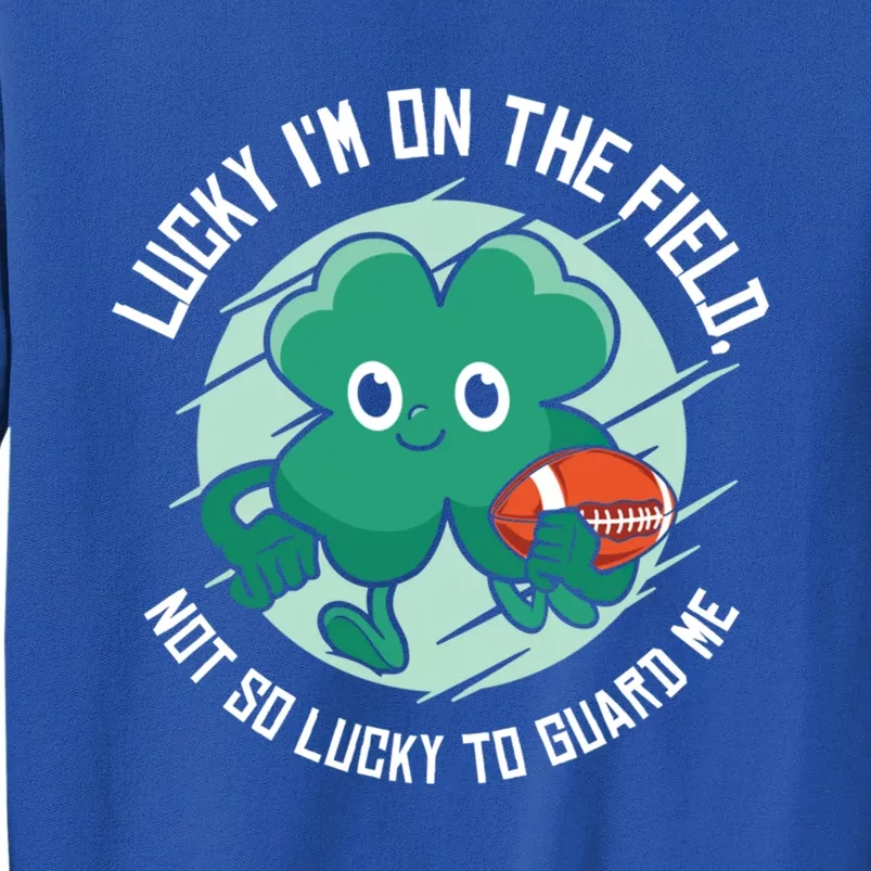 St Patrick's Day American Football Shamrock Clover Rugby Gift Tall Sweatshirt