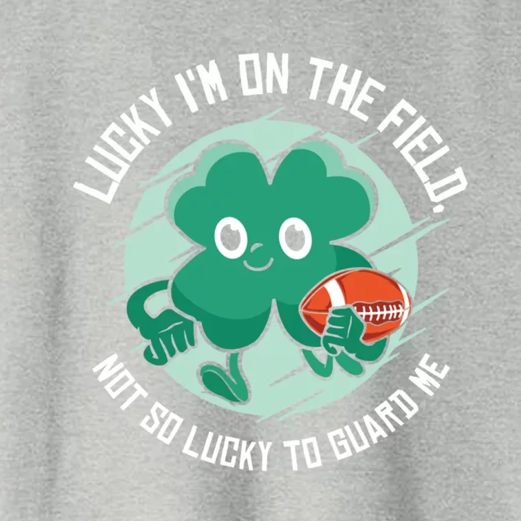 St Patrick's Day American Football Shamrock Clover Rugby Gift Women's Crop Top Tee