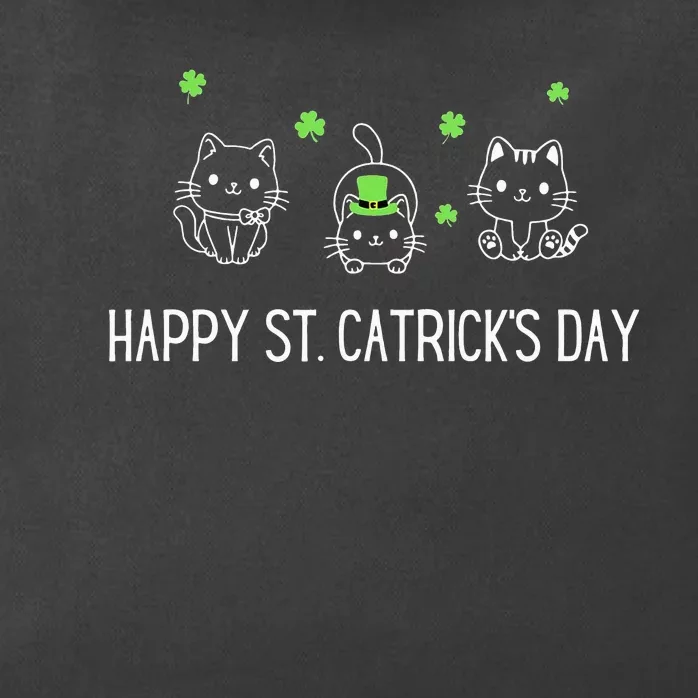 Saint Patrick's Day Cat Happy St. Catrick's Day Zip Tote Bag