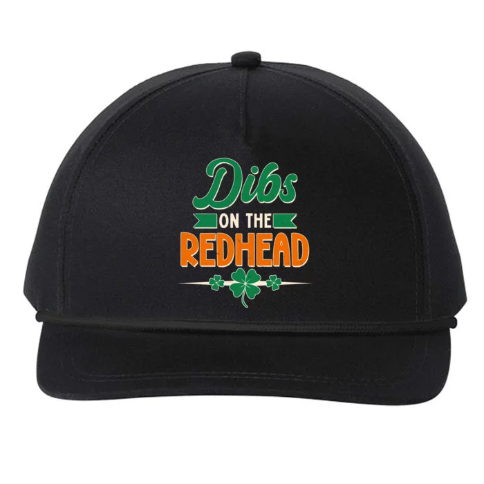 St. Patrick's Day Dibs On The Redhead Snapback Five-Panel Rope Hat