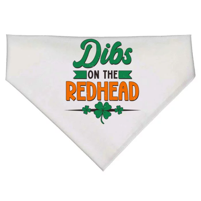 St. Patrick's Day Dibs On The Redhead USA-Made Doggie Bandana