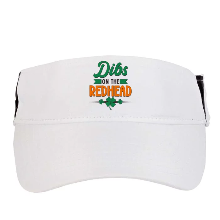 St. Patrick's Day Dibs On The Redhead Adult Drive Performance Visor