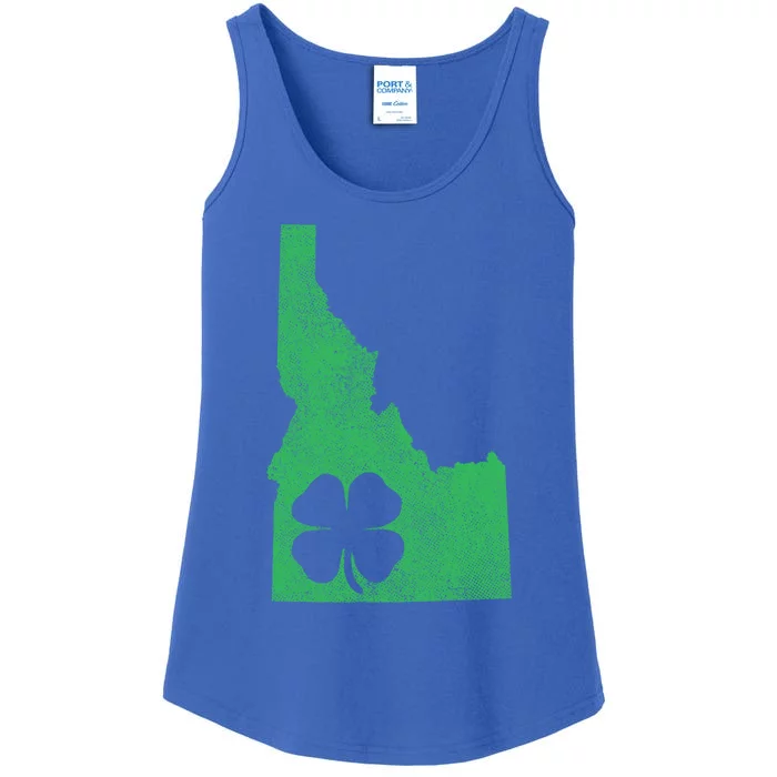 St Patrick's Day Shamrock Idaho Irish Green Saint Paddy's Gift Ladies Essential Tank