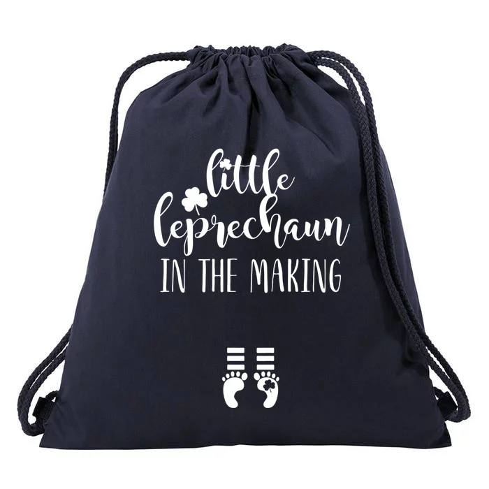 St Patricks Day Pregnant One Lucky Mama In The Making Meaningful Gift Drawstring Bag