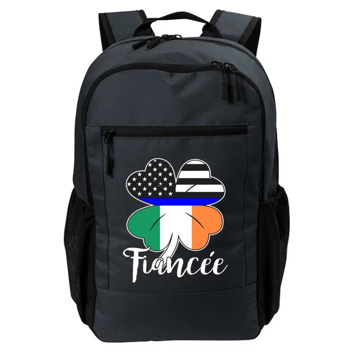 St Patrick's Day Us Flag Irish Police Fiancee Gift Daily Commute Backpack