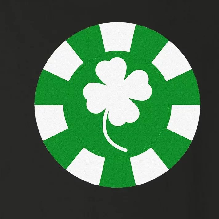 Saint Patrick's Day Four Leaf Clover Poker Chip Casinos Toddler Long Sleeve Shirt