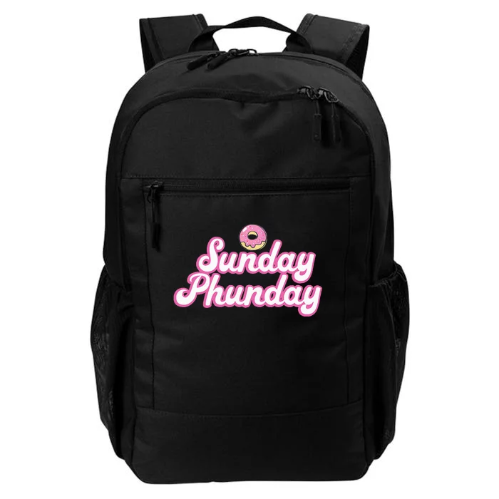 Sunday Phunday Donuts Funny Donut Lover Daily Commute Backpack