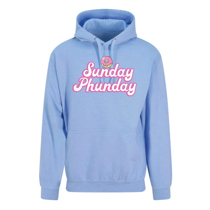 Sunday Phunday Donuts Funny Donut Lover Unisex Surf Hoodie