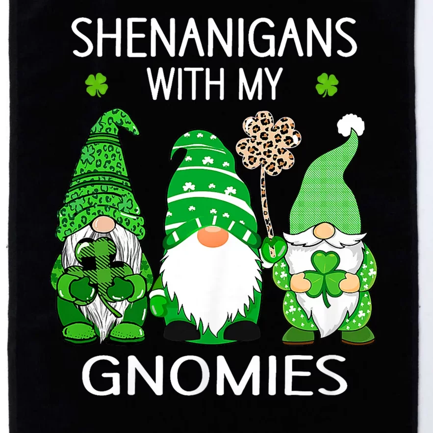 St Patricks Day Lucky Shamrock Leopard Gnomes Irish Women Platinum Collection Golf Towel