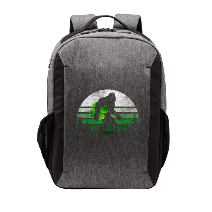 St Patricks Day Bigfoot Irish Shamrock Sasquatch Clover Leaf Vector Backpack