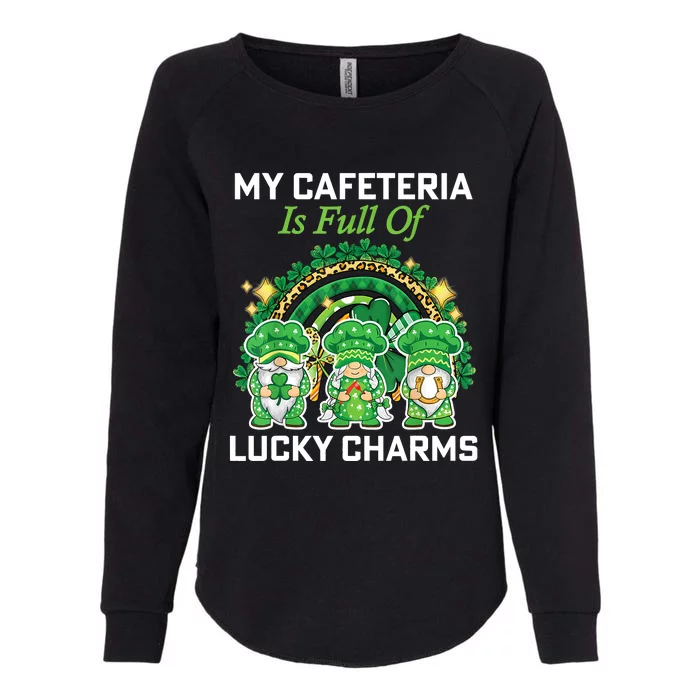 St Patrick's Day Lunch Lady Chef My Cafeteria Workers Womens California Wash Sweatshirt