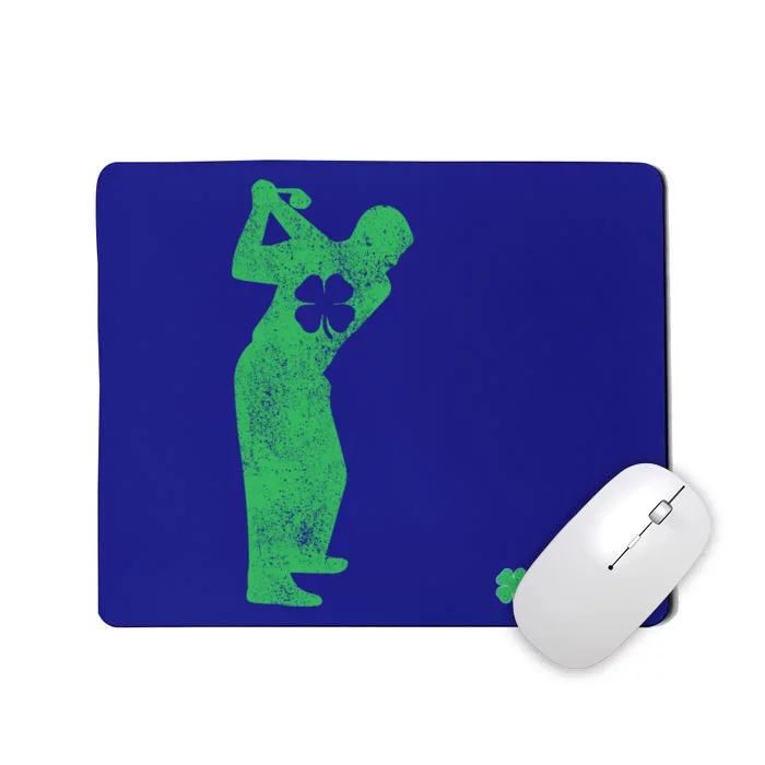 St Patrick's Day Golf Golfing Golfer Green Shamrock Irish Gift Mousepad