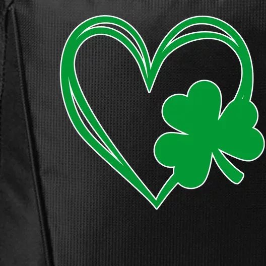 St Patricks Day Shamrock Heart City Backpack