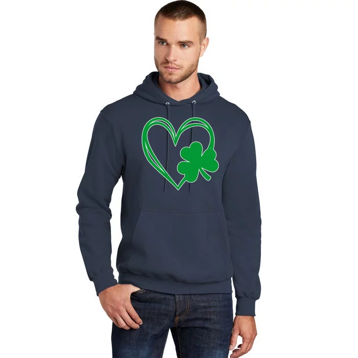 St Patricks Day Shamrock Heart Tall Hoodie