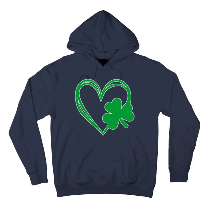 St Patricks Day Shamrock Heart Tall Hoodie