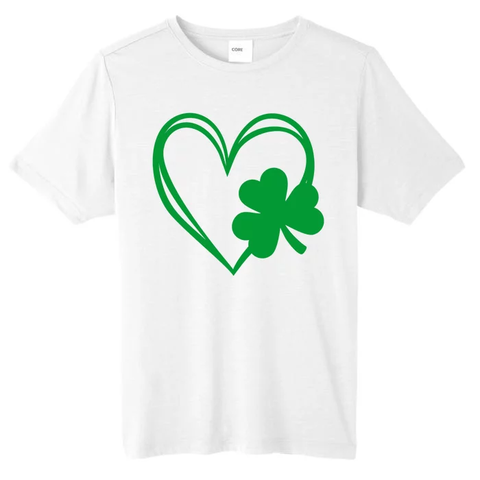 St Patricks Day Shamrock Heart ChromaSoft Performance T-Shirt