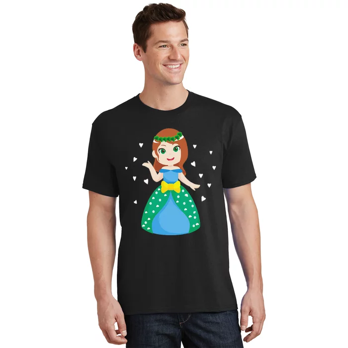 Saint Patrick's Day Holiday Cute Graphic Irish Princess Gift T-Shirt