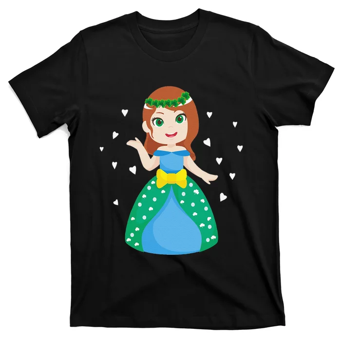 Saint Patrick's Day Holiday Cute Graphic Irish Princess Gift T-Shirt