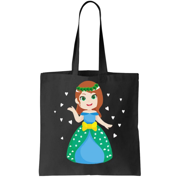 Saint Patrick's Day Holiday Cute Graphic Irish Princess Gift Tote Bag