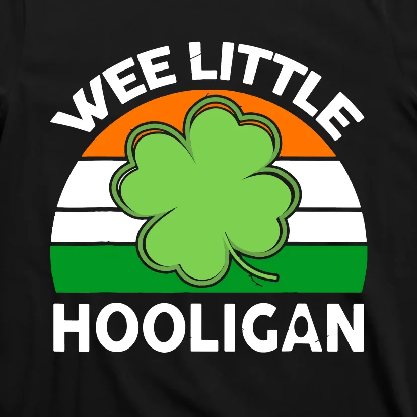 St Patricks Day Shirts Wee Little Hooligan Funny T-Shirt