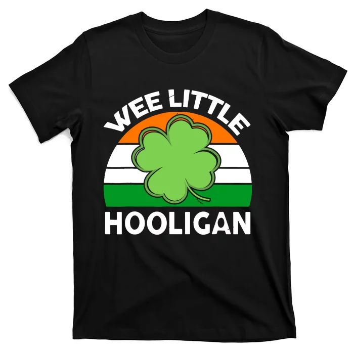 St Patricks Day Shirts Wee Little Hooligan Funny T-Shirt