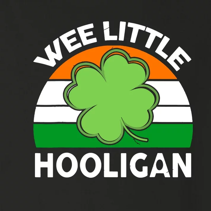 St Patricks Day Shirts Wee Little Hooligan Funny Toddler Long Sleeve Shirt