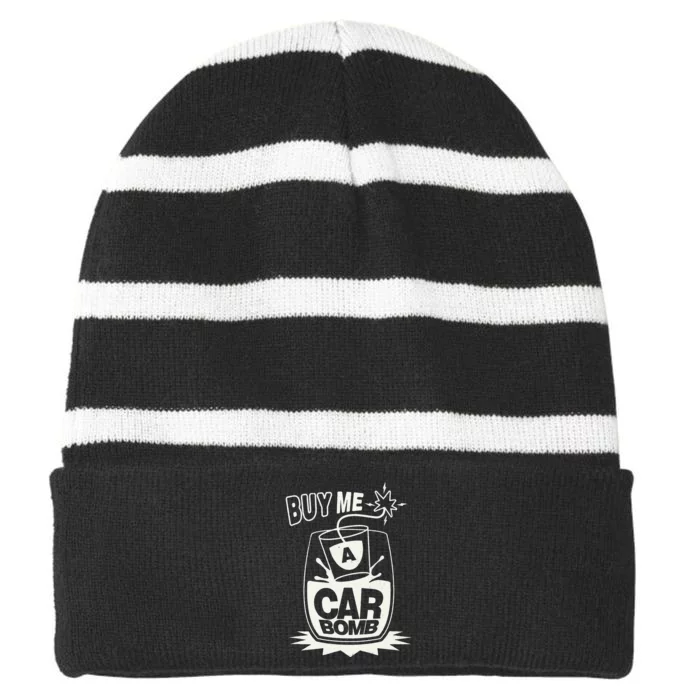 Saint Patrick's Day Car Bomb St.Patrick's Day Striped Beanie with Solid Band