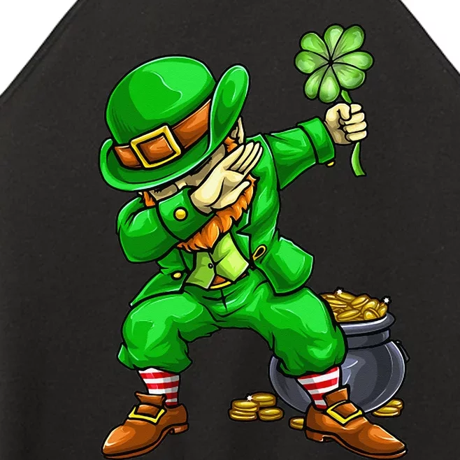 St. Patricks Day Ireland Dabbing Dab Dance Irish Leprechaun Women’s Perfect Tri Rocker Tank