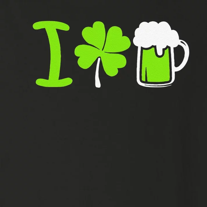 Saint Patrick's Day I Love Beer Toddler Long Sleeve Shirt