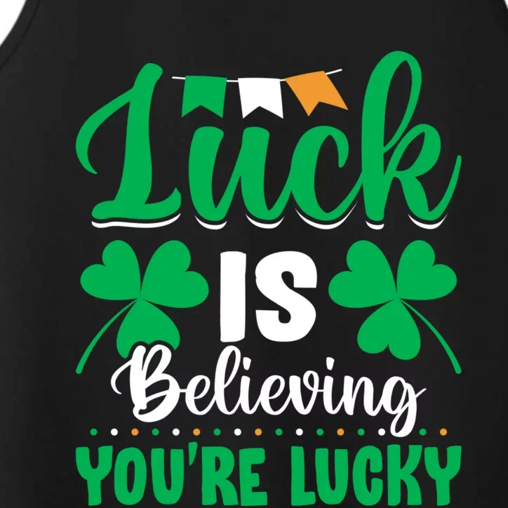 St Patricks Day Believing Cool Gift Performance Tank