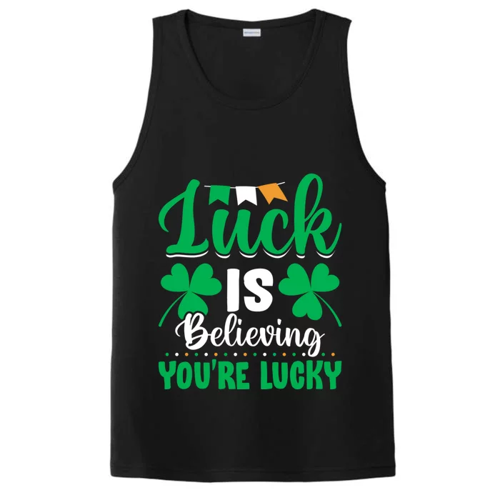 St Patricks Day Believing Cool Gift Performance Tank