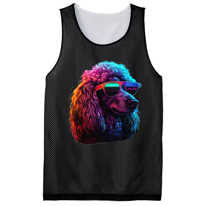 Standard Poodle Dogs Standard Poodles Mesh Reversible Basketball Jersey Tank