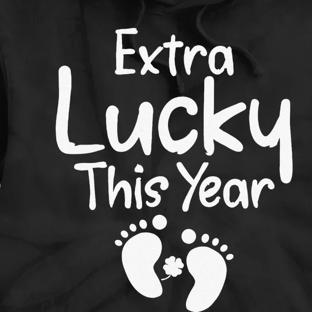 Saint Patrick's Day Cute Graphic Quote Mom Pregnancy Women Tie Dye Hoodie