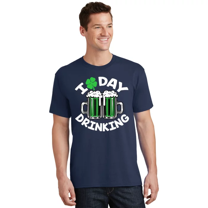 St Patricks Day I Love Day Drinking Funny Gifts Beer Lover T-Shirt