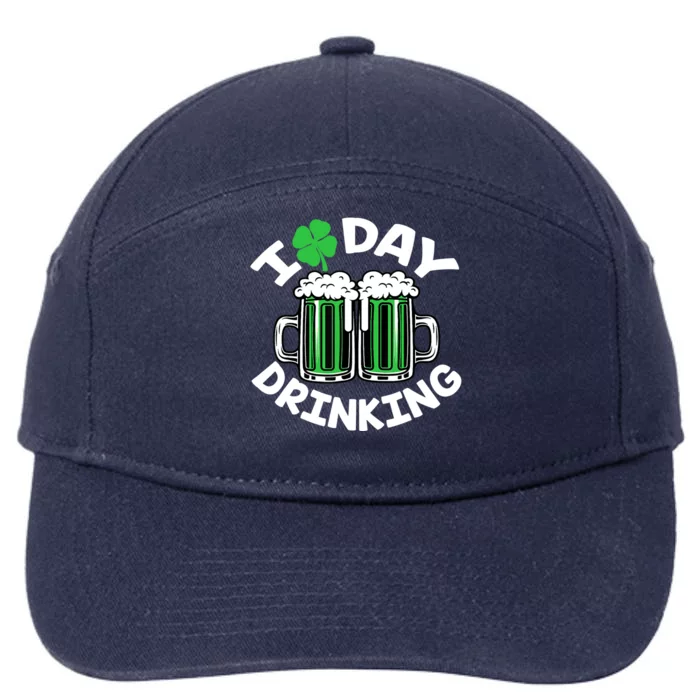 St Patricks Day I Love Day Drinking Funny Gifts Beer Lover 7-Panel Snapback Hat