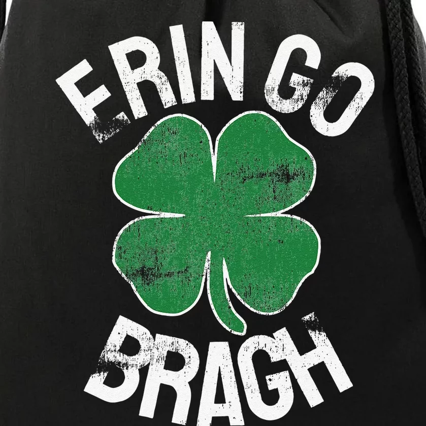 St. Patrick's Day Shamrock Erin Go Bragh Irish Saint Paddy's Drawstring Bag