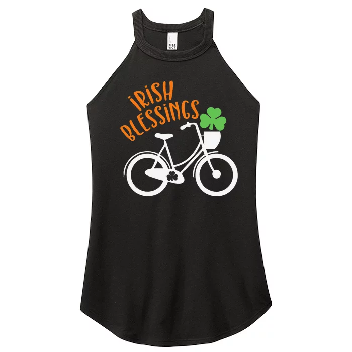 Saint Patrick's Day Irish Blessings Lucky Charmss Paddy's Day Women’s Perfect Tri Rocker Tank