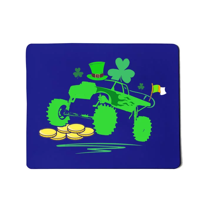 Saint Patricks Day Truck Lover Shamrock Gift Mousepad