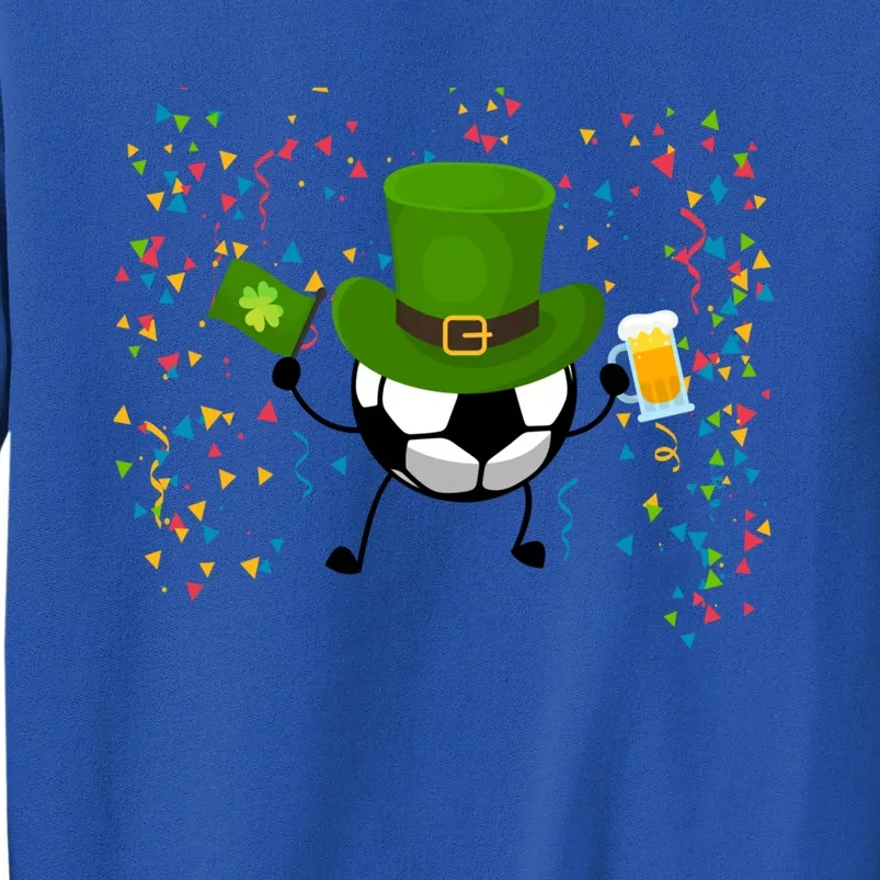 St Patrick's Day Soccer Leprechaun Sports Funny Gift Tall Sweatshirt