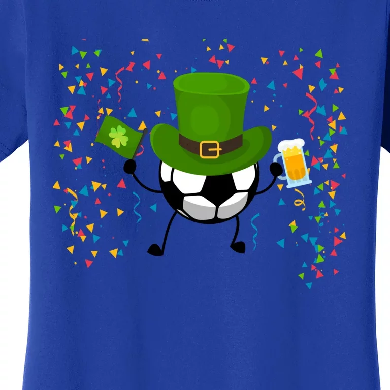 St Patrick's Day Soccer Leprechaun Sports Funny Gift Women's T-Shirt