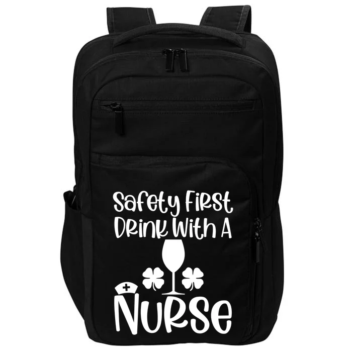 St Patricks Day Funny Sarcastic Healthcare Nurse Green Cute Gift Impact Tech Backpack