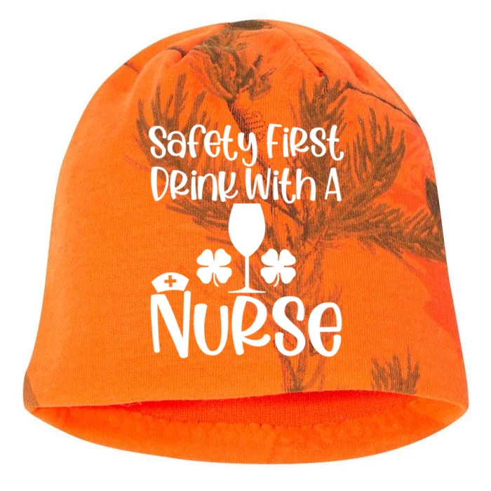 St Patricks Day Funny Sarcastic Healthcare Nurse Green Cute Gift Kati - Camo Knit Beanie