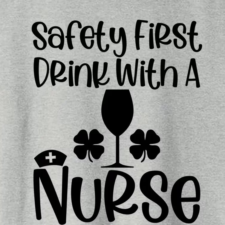 St Patricks Day Funny Sarcastic Healthcare Nurse Green Cute Gift Women's Crop Top Tee