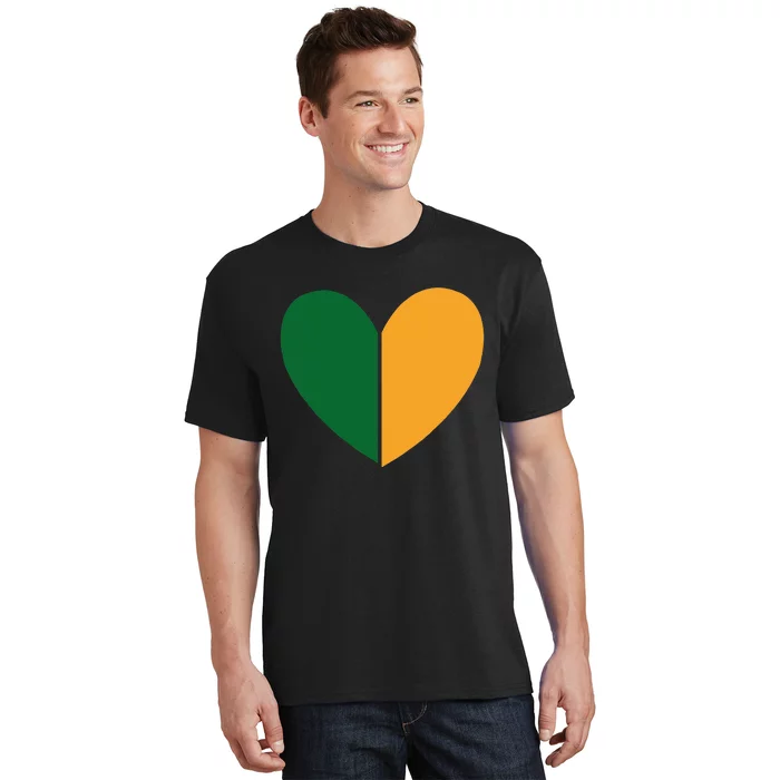 Saint Patrick's Day Irish Heart Flag Lucky Charmss Paddy's Day Cute T-Shirt